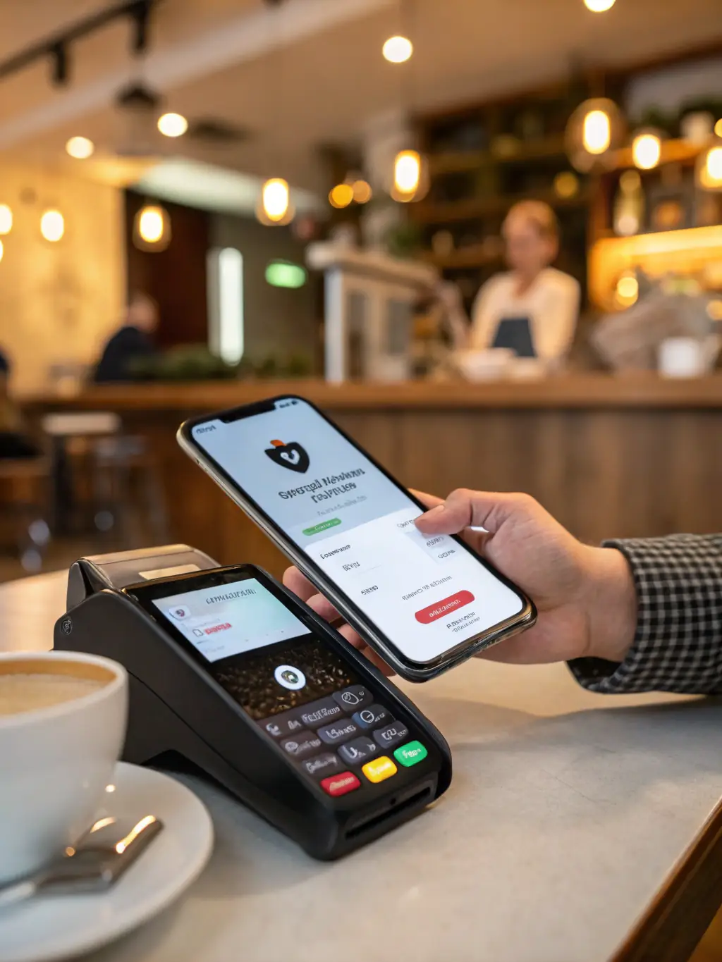 A smartphone displaying a secure online payment gateway with the Veranda Lounge & Cultural Space logo, showing a successful transaction.